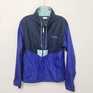 Columbia Color Block Lightweight Rain Jacket